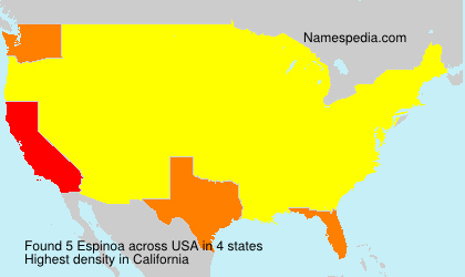 Surname Espinoa in USA Surname Espinoa in USA