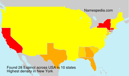Surname Espinol in USA Surname Espinol in USA