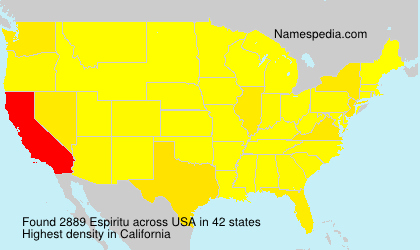 Surname Espiritu in USA