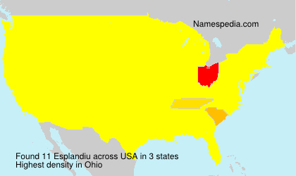 Surname Esplandiu in USA Surname Esplandiu in USA
