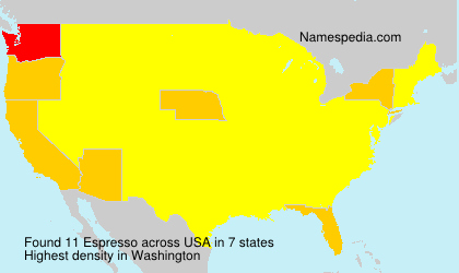 Surname Espresso in USA Surname Espresso in USA