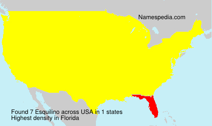 Surname Esquilino in USA Surname Esquilino in USA