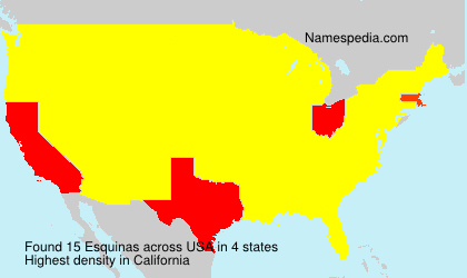 Surname Esquinas in USA Surname Esquinas in USA