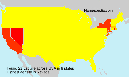 Surname Esquite in USA Surname Esquite in USA