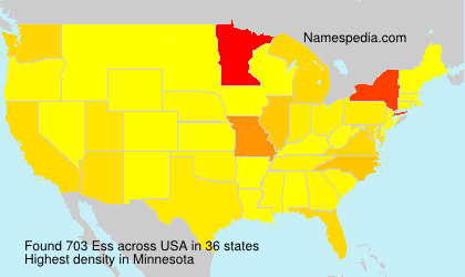 Surname Ess in USA Surname Ess in USA