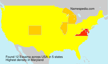 Surname Essama in USA Surname Essama in USA