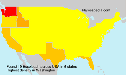 Surname Esselbach in USA Surname Esselbach in USA