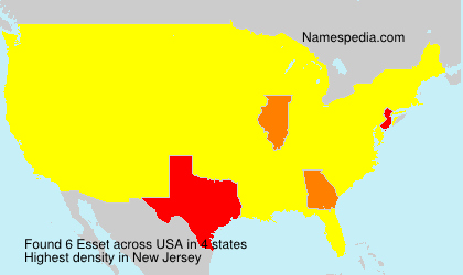 Surname Esset in USA Surname Esset in USA