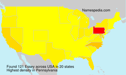 Surname Essey in USA Surname Essey in USA