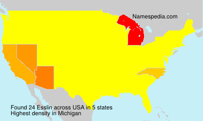 Surname Esslin in USA Surname Esslin in USA