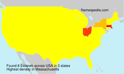Surname Estanek in USA Surname Estanek in USA