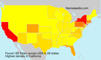 Surname Esten in USA Surname Esten in USA