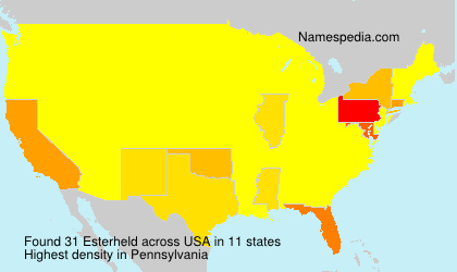 Surname Esterheld in USA Surname Esterheld in USA