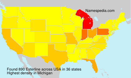 Surname Esterline in USA Surname Esterline in USA