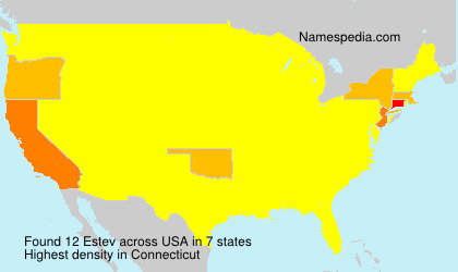Surname Estev in USA Surname Estev in USA