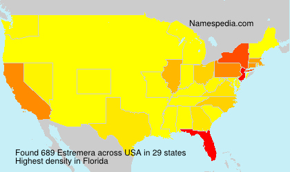 Surname Estremera in USA Surname Estremera in USA