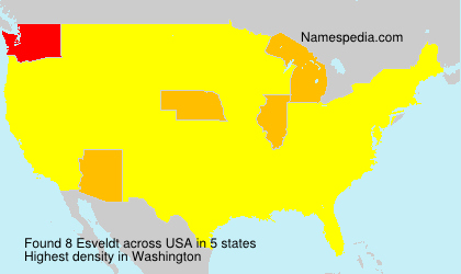 Surname Esveldt in USA Surname Esveldt in USA