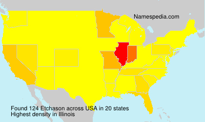 Surname Etchason in USA Surname Etchason in USA