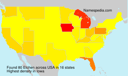Surname Etchen in USA Surname Etchen in USA