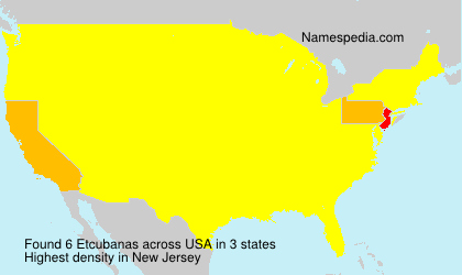Surname Etcubanas in USA Surname Etcubanas in USA