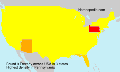 Surname Etezady in USA Surname Etezady in USA