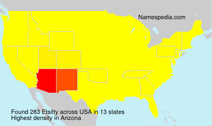 Surname Etsitty in USA Surname Etsitty in USA