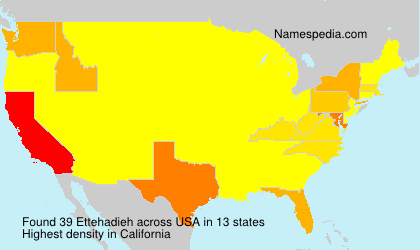 Surname Ettehadieh in USA Surname Ettehadieh in USA