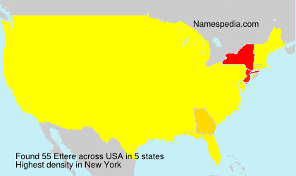 Surname Ettere in USA Surname Ettere in USA