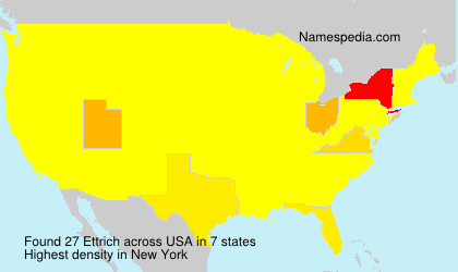 Surname Ettrich in USA Surname Ettrich in USA