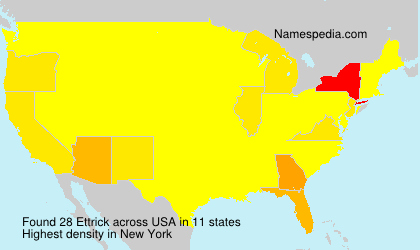 Surname Ettrick in USA Surname Ettrick in USA