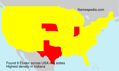 Surname Etudor in USA Surname Etudor in USA