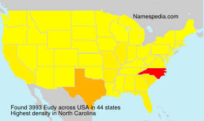 Surname Eudy in USA Surname Eudy in USA