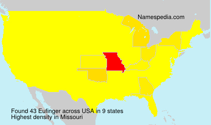 Surname Eufinger in USA Surname Eufinger in USA