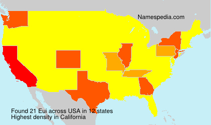 Surname Eui in USA Surname Eui in USA