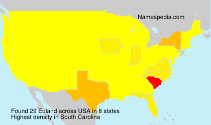 Surname Euland in USA Surname Euland in USA