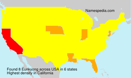 Surname Eunkyong in USA Surname Eunkyong in USA