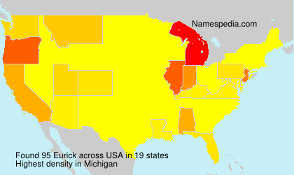 Surname Eurick in USA Surname Eurick in USA