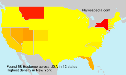 Surname Eustance in USA Surname Eustance in USA