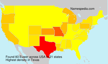 Surname Euwer in USA Surname Euwer in USA