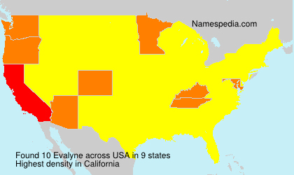 Surname Evalyne in USA Surname Evalyne in USA