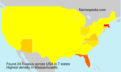 Surname Evasius in USA Surname Evasius in USA