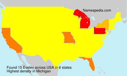 Surname Evelev in USA