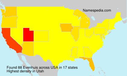 Surname Evenhuis in USA Surname Evenhuis in USA