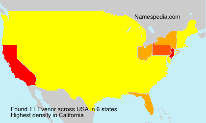 Surname Evenor in USA Surname Evenor in USA