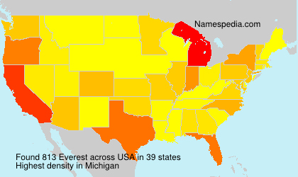 Surname Everest in USA Surname Everest in USA