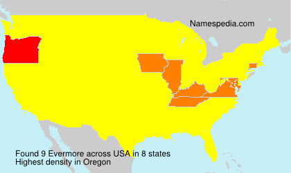 Surname Evermore in USA Surname Evermore in USA