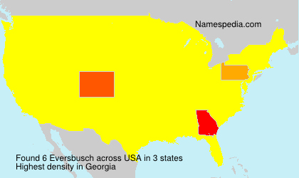 Surname Eversbusch in USA Surname Eversbusch in USA