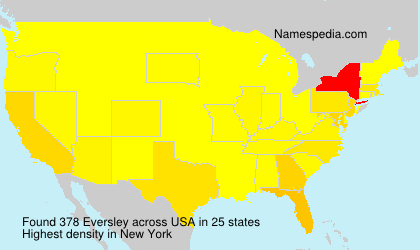 Surname Eversley in USA Surname Eversley in USA