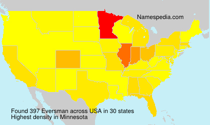 Surname Eversman in USA Surname Eversman in USA