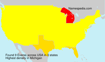 Surname Everss in USA